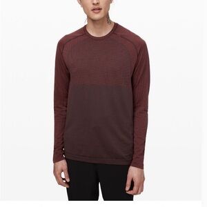lululemon athletica Burgundy Long Sleeve Tee